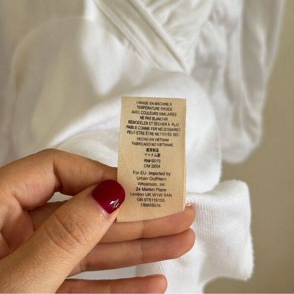 Free People Time Traveler White Long Sleeve Top XS - Picture 12 of 12